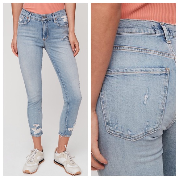 AGOLDE Cropped Denim Jeans - Picture 11 of 12